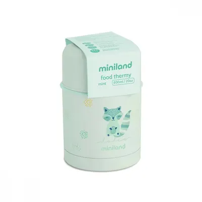 Termos pentru mancare solida Miniland Food Thermy Mint 600 ml