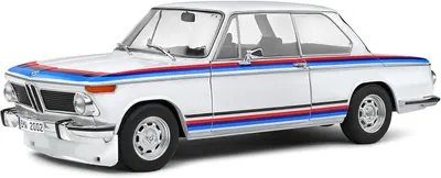 Model de colecție SOLIDO Moderne: Automobile - BMW 2002 TII Turbo Evocation White 1971