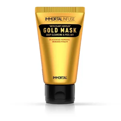 Masca pentru puncte negre - aurie - IMMORTAL - 150 ml