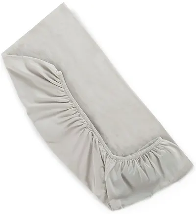 Cearșaf cu elastic Lorelli - 60 x 120 + 15 cm, gri