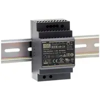 Sursa de alimentare Mean Well HDR-60-24, 24V, 2.5A, montaj pe sina DIN