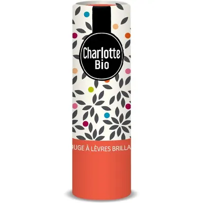 Ruj Stralucitor Corail cu Unt de Shea, Ulei de Ricin si Ceara Vegetala 3.5g