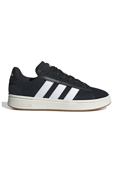 Pantofi sport Grand Court Alpha de piele intoarsa - Negru stins/Alb optic