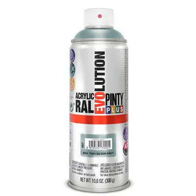 Spray Vopsea acrilica gri silver, interior / exterior, ral 7001, 400 ml