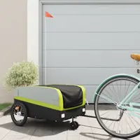 Gossi remorca pentru biciclete, negru si verde, 45 kg, fier