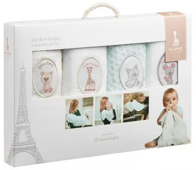 Set scutece Sophie la Girafe - 4 buc.