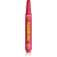 NYX Professional Makeup Fat Matte balsam de buze cu efect matifiant Pink Puff 2 g