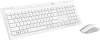 Set Rapoo - 8210M Multi Mode, wireless, alb
