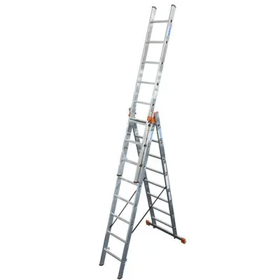Scara multifunctionala din aluminiu Monto Tribilo, 3x9 trepte