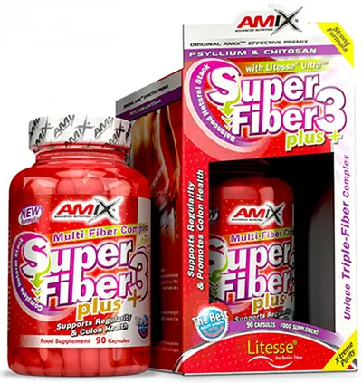 Super Fiber 3 Plus, 90 capsule, Amix