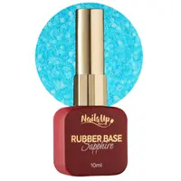 Rubber base NAILSUP Sapphire Flakes 018 10 ml
