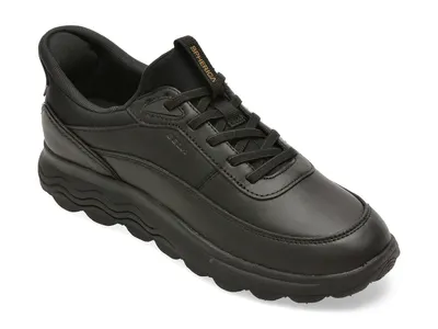 Pantofi sport GEOX negri, D567MB, din piele naturala