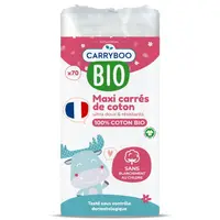 Dischete din Bumbac Dreptunghiulare pentru Bebelusi Bio 70buc