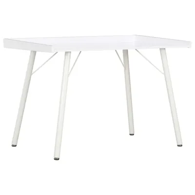 vidaXL Birou, alb, 90 x 50 x 79 cm