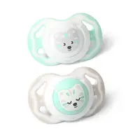 Babyono Suzetă din silicon - 3-6 luni, 1224/01, 2 bucăți
