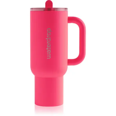 Waterdrop Explorer Tumbler pahar din oțel inoxidabil cu pai (editie limitata) Neon Pink 1 buc
