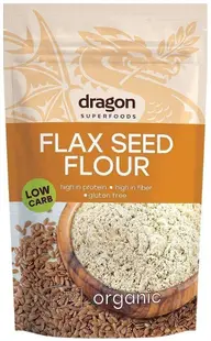 Făină bio din semințe de in, 200 g, Dragon Superfoods
