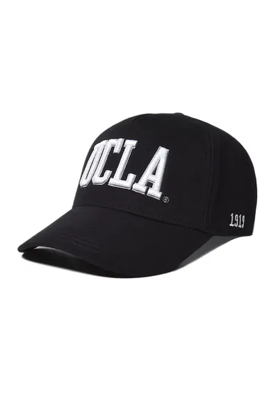 Sapca baseball unisex cu broderie logo supradimensionata Ranch - Negru