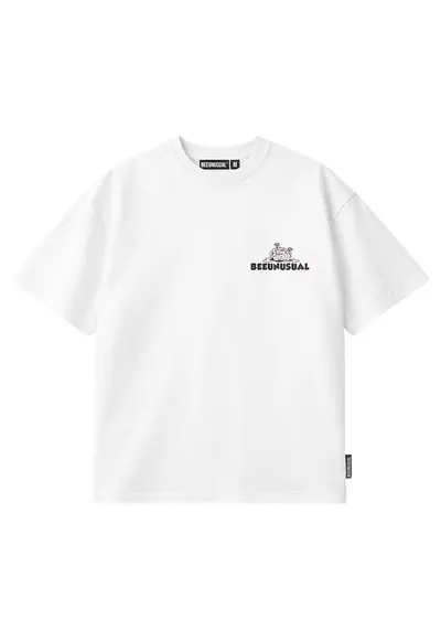 Tricou relaxed fit din bumbac cu imprimeu pe partea din spate Brain Rot