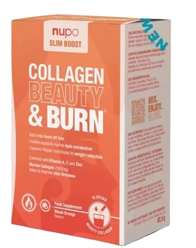 Slim Boost Collagen Beauty & Burn, 15 plicuri, Nupo
