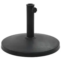 Gossi suport umbrela de soare rotund, negru, 10 kg, polirasina