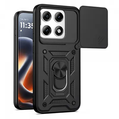 Husa pentru Motorola Edge 70 Pro, Techsuit, CamShield, Neagra