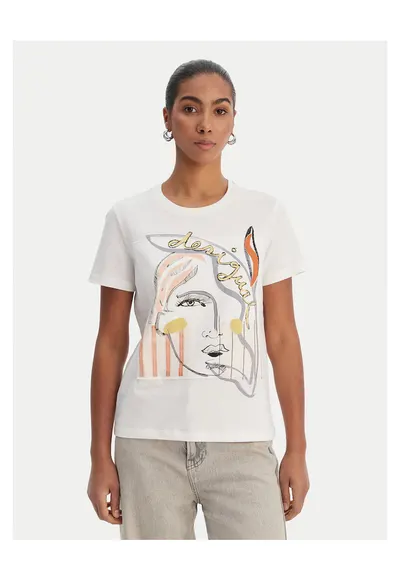 Tricou dama - Alb - bumbac 100 - Alb