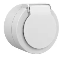 Priza Schuko cu capac PT xOne Ovivo OV00865, 16A, 250V, IP54, alb
