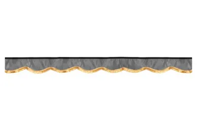 Perdea draperie fata compatibila cu Scania P, Scania R, Scania G, Mercedes Axor, Mercedes Actros MP 2, Actros MP 3 lungime 214cm, Gri