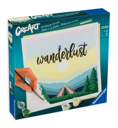 Set de pictură Ravensburger CreArt - poftă de călătorie