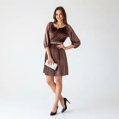 Rochie eleganta din catifea Cati 6