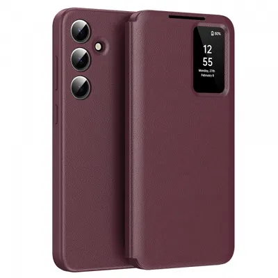 Husa pentru Samsung Galaxy A56 A566, Techsuit, SmartView, Rosie