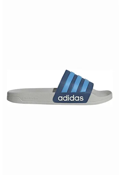 Papuci cu logo Adilette - Albastru deschis/Albastru petrol