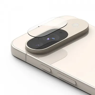 Folie de protectie Camera Spate Ringke pentru Google Pixel 9, Sticla Securizata, Set 3 bucati, Transparenta