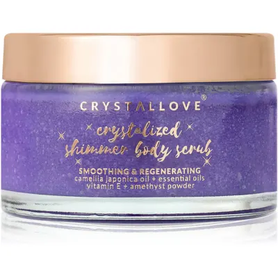 Crystallove Amethyst Shimmer Body Scrub exfoliant pentru corp 200 g