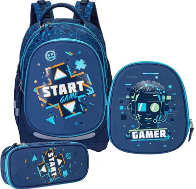 Set școlar rucsac și penar Kstationery Made to Last - Start Game