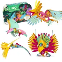 Joc magnetic de constructie - Pasari Tropicale