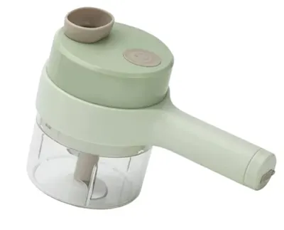 Aparat de tocat si feliat automat verde pentru fructe legume si condimente ACUMULATOR MARE