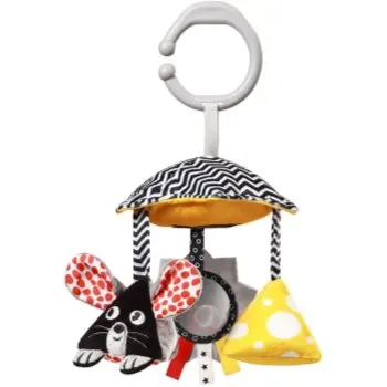 BabyOno Mouse jucărie suspendabilă contrastantă