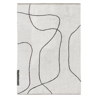 Covor fildeș lavabil din bumbac 140x200 cm Shadow – Mette Ditmer Denmark
