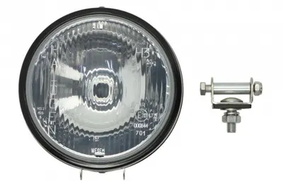 Far universal stanga dreapta (faza lunga, H3, 12 24V, diametru 160mm, transparent, metal, negru)
