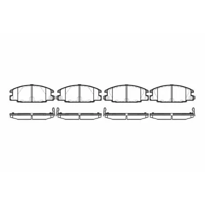 Set placute frana, frana disc REMSA 0238.24