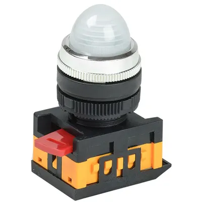 Lampa semnalizare AL-22 d22mm Alb neon /240V cylinder