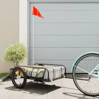 Gossi remorca de bicicleta, negru, 126x63x34 cm, fier