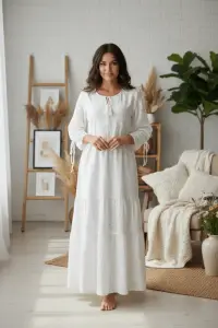 Rochie din bumbac cu broderie englezeascAƒ Angela 2