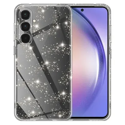 Husa pentru Samsung Galaxy A55 5G A556, Techsuit, SparkleSkin, Transparenta
