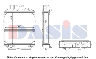 Radiator racire motor potrivit NEW HOLLAND 100, 110, 115, 90, TS100A, TS100A 2WD, TS100A 4WD, TS110A, TS115A 2WD, TS115A 4WD