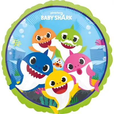 Balon folie baby shark 43 cm Amscan AM4075801