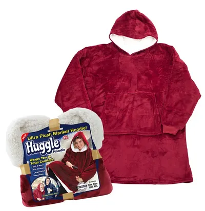 UB Patura ROSIE cu maneci stil hanorac cu gluga si buzunar,Huggle Hoodie