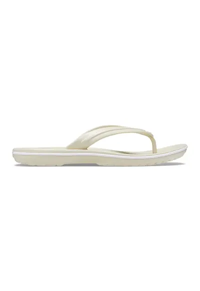 Papuci flip-flop unisex de cauciuc - Alb fildes